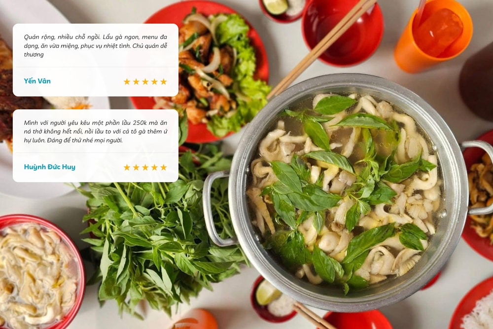 Thịt gà mềm ngọt, thấm đẫm gia vị, kết hợp với vị the nhẹ của lá é tạo nên hương vị đặc trưng khó quên